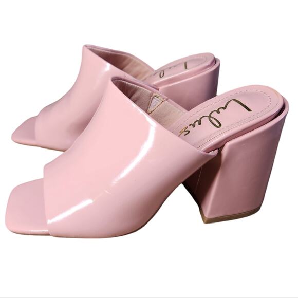 Lulus Qwynn dusty rose sandals patent high heel pink size 6 - Picture 2 of 8